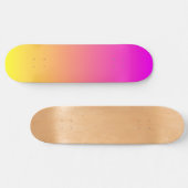 Planche de skateboard rose et jaune Sunset Overtur (Horz)
