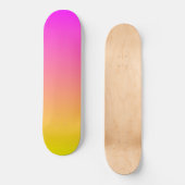 Planche de skateboard rose et jaune Sunset Overtur (Recto)