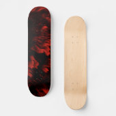 Planche de skateboard rouge et noir Abstraite (Recto)