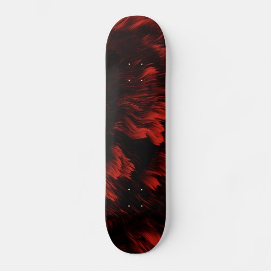 Planche de skateboard rouge et noir Abstraite (Recto)
