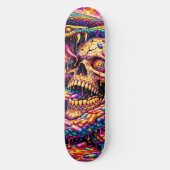 Planche de skateboard Serpent à Crâne Psychedéliqu (Recto)