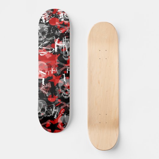 Planche de skull Star Splatter Skateboard (Recto)