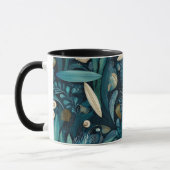 Planche de surf élégante et mug de plage aux algue (Gauche)