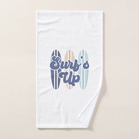 Planche de surf Surf's Up bleue (Serviette à main)