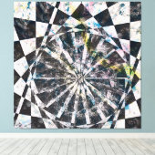 Planche de toile de couleur étirée (Insitu (Plancher de Bois))