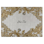 Planche décorative à découper en or (Devant)