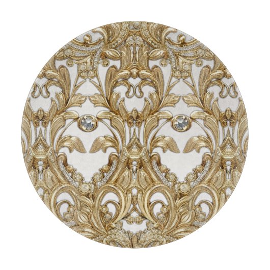 Planche décorative à découper en or (Devant)