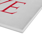 PLANCHE LOVE 15x11 Planche à découper en verre (Coin)