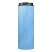 Plancher bleu Abstrait | Bouteille isotherme (Dos)