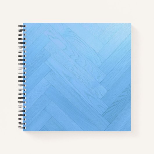 Plancher bleu Abstrait | Carnet (Devant)