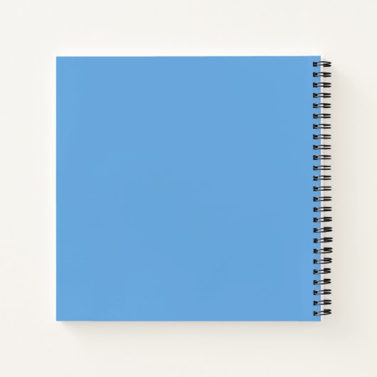 Plancher bleu Abstrait | Carnet (Dos)