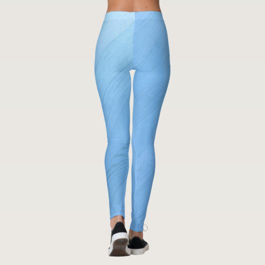 Plancher bleu Abstrait | Legging (Dos)