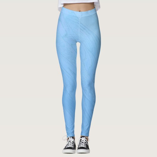 Plancher bleu Abstrait | Legging (Devant)
