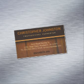 Plancher en bois franc Faux Aimant Carte de visite (In Situ)