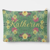 Plancher Floral avec nom Print Cut Sac à coudre (Verso)