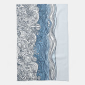 Plancher océanique - Serviette de cuisine Abstrait (Vertical)