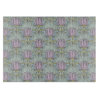 Planches à découper de motif d'oiseau et de tulipe
