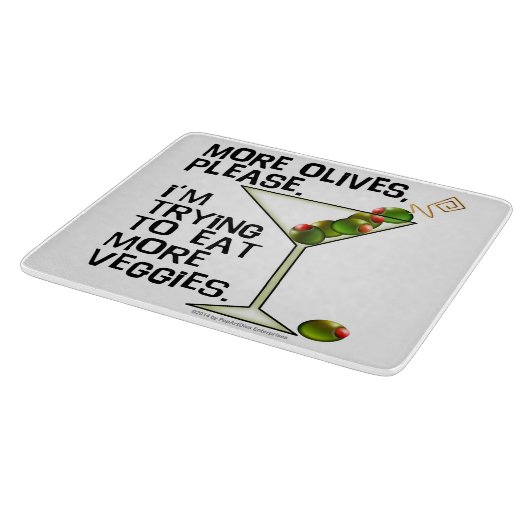 PLANCHES À DÉCOUPER EN VERRE - Plus d'Olives. Mang (Coin)