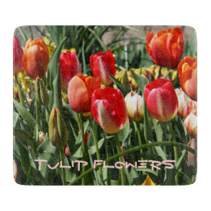 Planches à découper Fleurs de tulipe Thème cadeaux