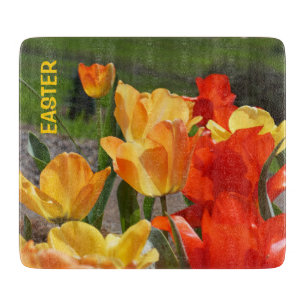 planches à découper PÂQUES Tulipe Fleurs Cadeaux d