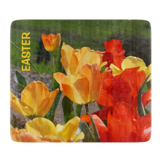 planches à découper PÂQUES Tulipe Fleurs Cadeaux d (Devant)