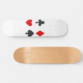 Planches à roulettes blanches avec quatre couleurs (Horz)