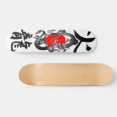 Planches à roulettes de dragon du feu de drapeau (Horz)