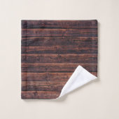 Planches de bois avec détails du grain, photo rapp (Gant de toilette)