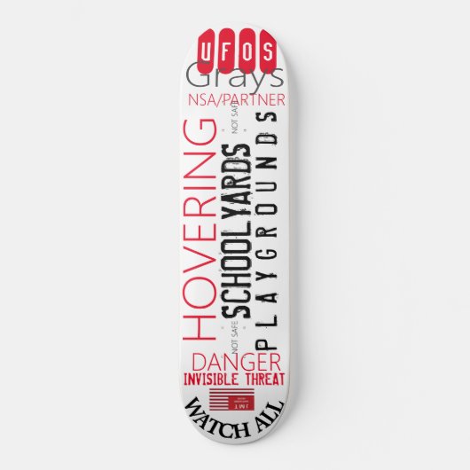 Planches de skateboard UFOS HOVERING 8 1/4" (Recto)