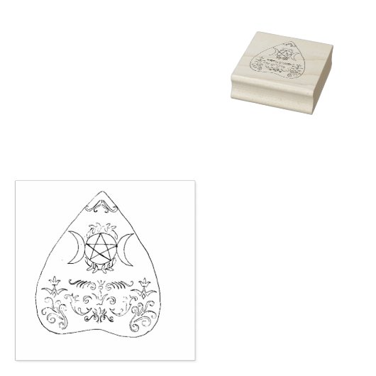 Planchette Rubberstempel (Gestempeld)