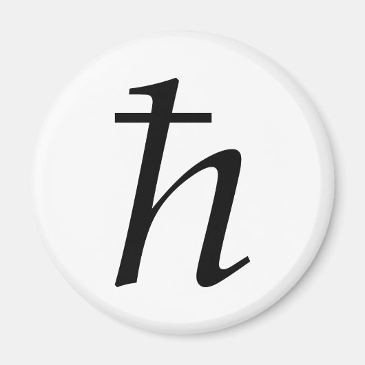 Planck's Constant (gereduceerd) Magneet (Voorkant)