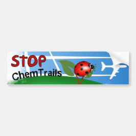 Plane Aerosol Chemtrails Lady Bug Leaf Bumpersticker