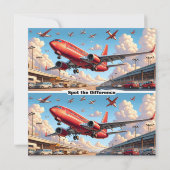 Plane Awesome école Valentine carte (Dos)