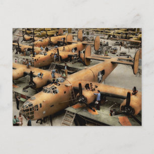 Plane - Factory - The Great Liberator 1943 Briefkaart