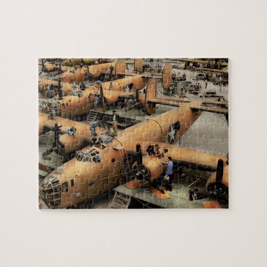 Plane - Factory - The Great Liberator 1943 Legpuzzel (Horizontaal)