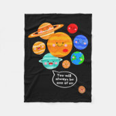 Plane Funny Cartoon Planets Never Forget  Fleece Deken (Voorkant)