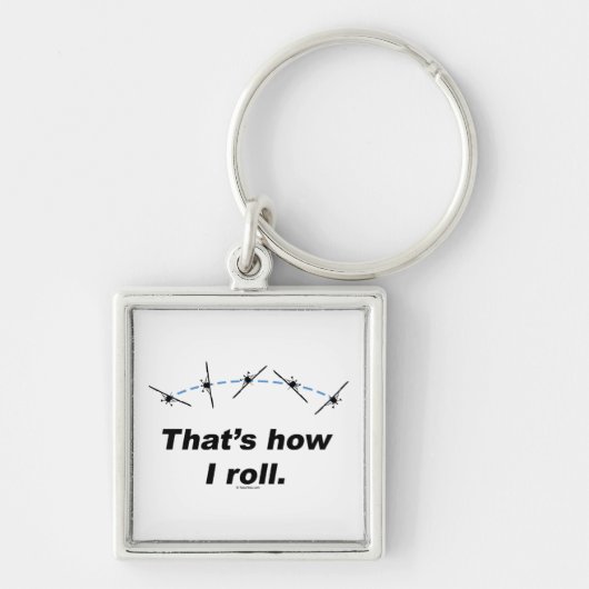 Plane hoe ik kan rollen sleutelhanger (Voorkant)