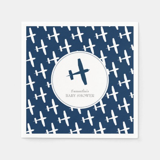Plane ı Party Napkins Servet (Voorkant)