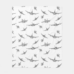 Plane ketches // fleece deken