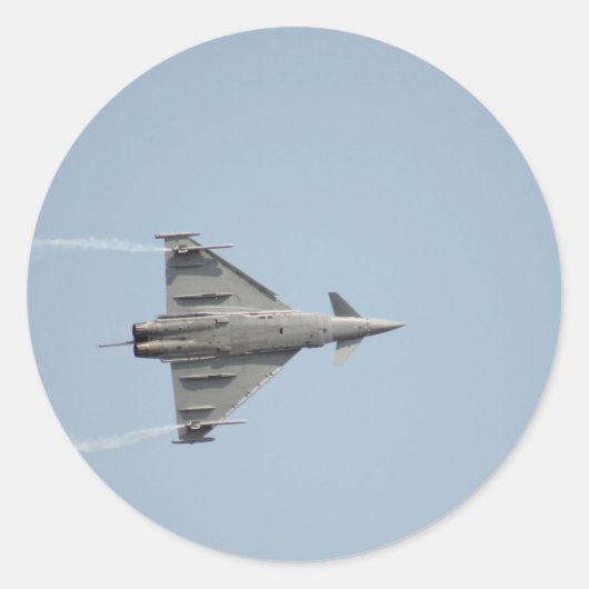 Plane Ronde Sticker (Voorkant)