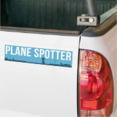 Plane Spotter Blue Bumpersticker (Op Truck)