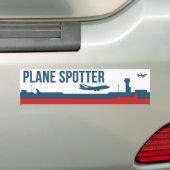 Plane Spotter Bumpersticker (Op auto)