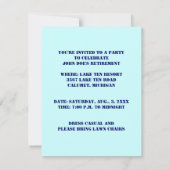 PLANE TAILS & TRAILS INVITATION FÊTE EZ2PERSONNALI (Dos)