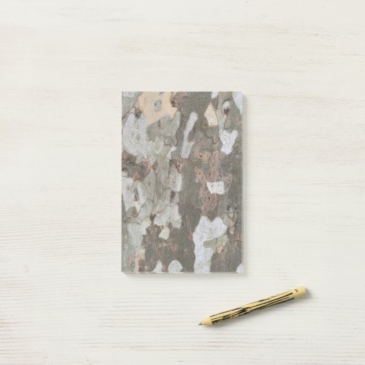 Plane tree camouflage looks bark pattern post-it n post-it® notes (Op bureau)