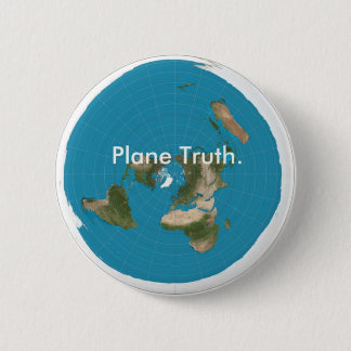 "Plane Truth." Knoop Ronde Button 5,7 Cm