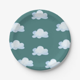  Plane Verjaardagsuitnodigingstijd vliegt Papieren Bordje