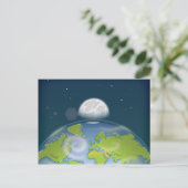 Planeet Aarde Briefkaart (Staand voorkant)
