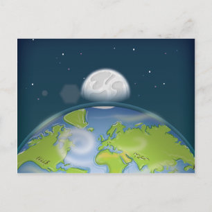 Planeet Aarde Briefkaart