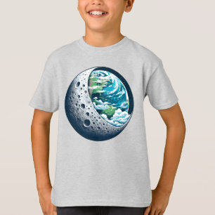 Planeet Aarde en Zijn Maan: Celestial Wonder Unise T-shirt