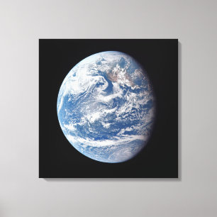 Planeet Aarde genomen door de Apollo 11 bemanning. Canvas Afdruk